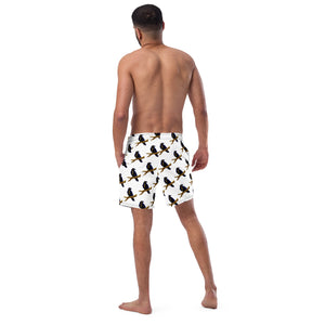 EyeAnkh Raven Logo Men's swim trunks