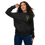 EyeAnkh Chakra Womens eco raglan hoodie