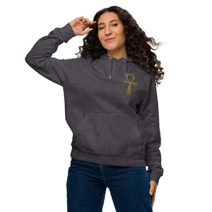 EyeAnkh Chakra Womens eco raglan hoodie