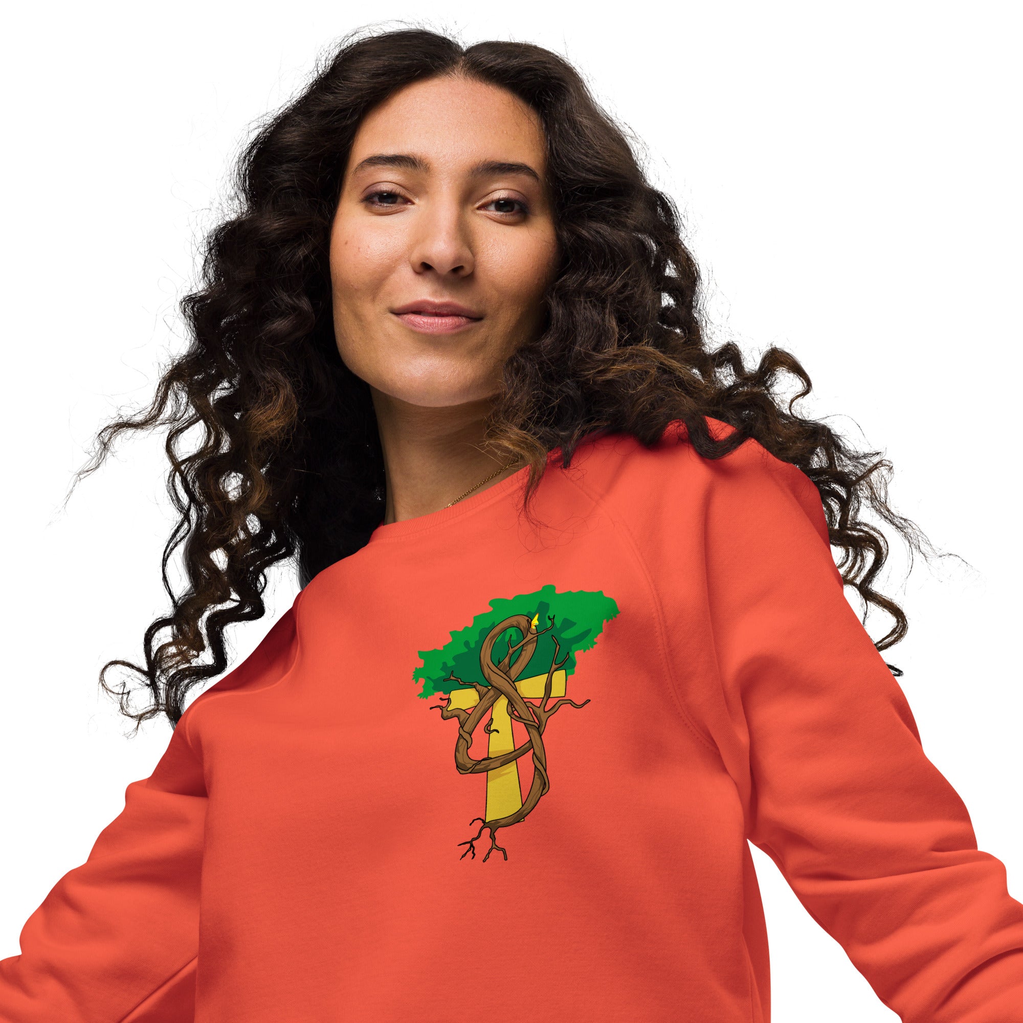 Melody (EyeAnkh) Women's organic raglan sweatshirt