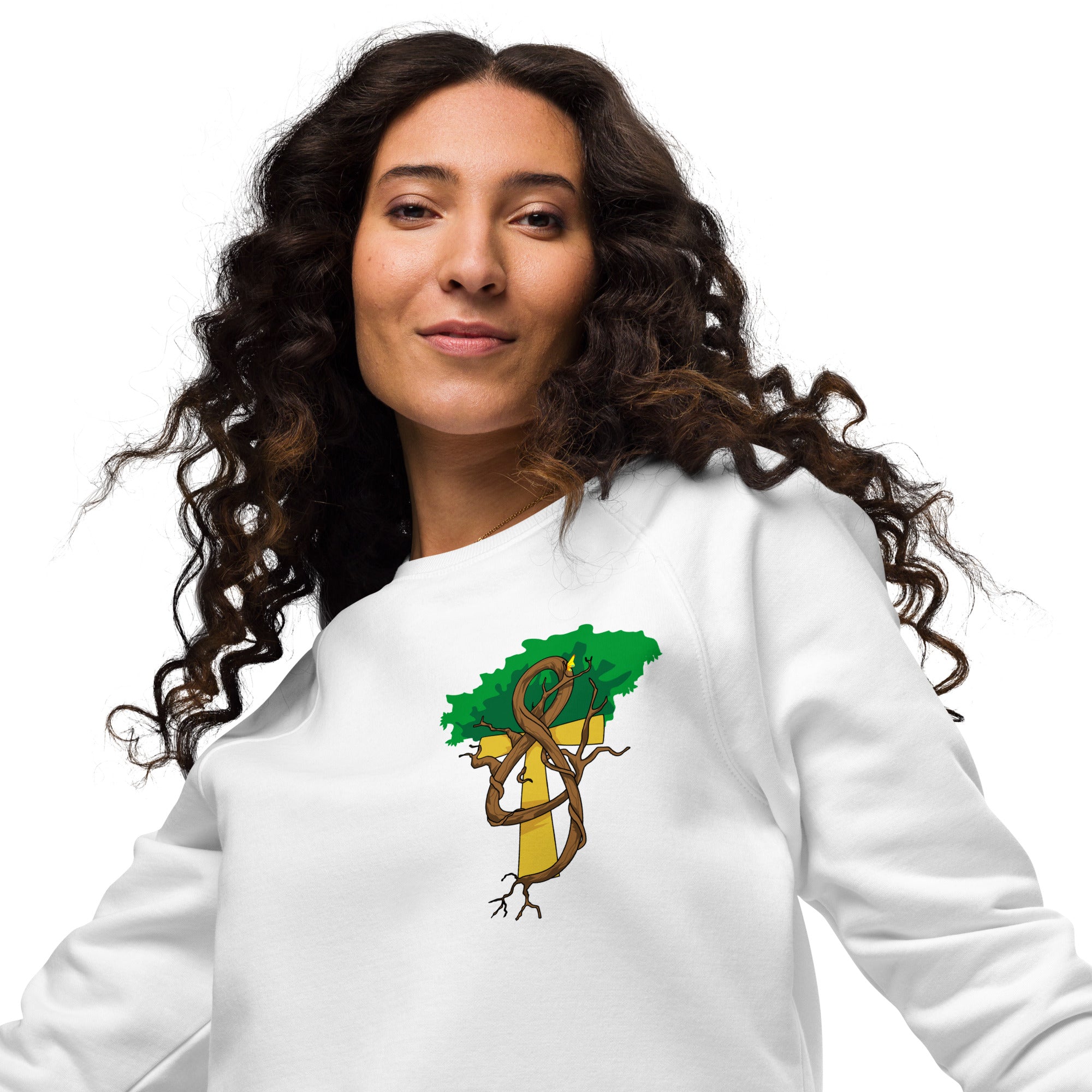 Melody (EyeAnkh) Women's organic raglan sweatshirt