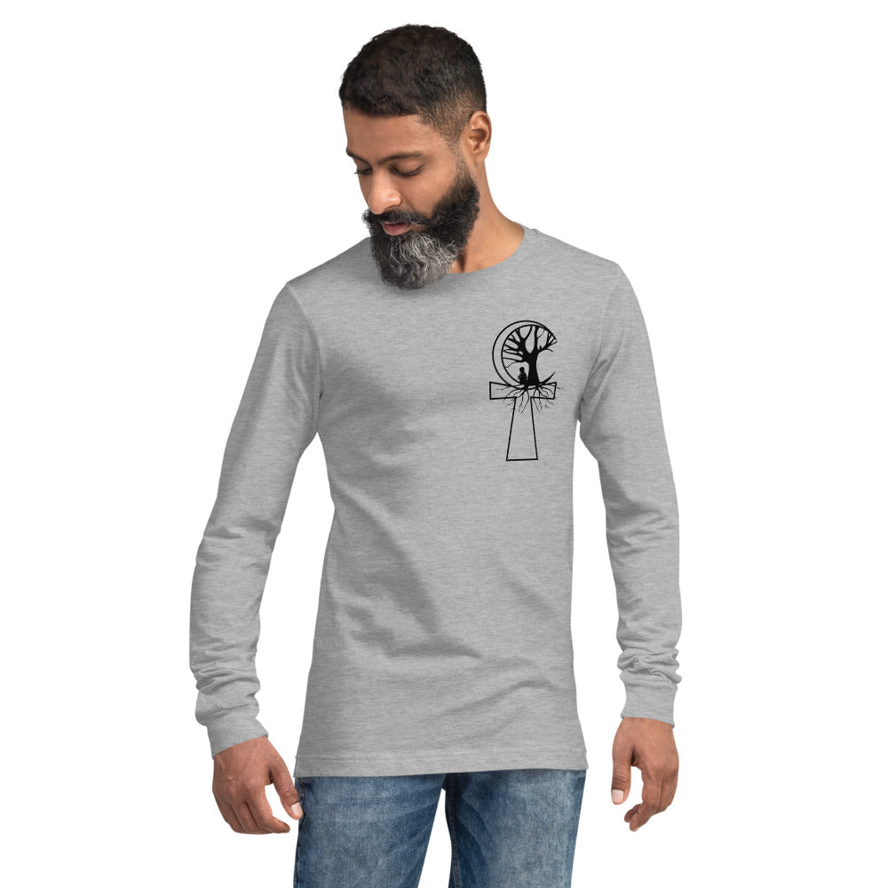 Designed By EyeAnkh Under The Moon Men Long Sleeve Tee