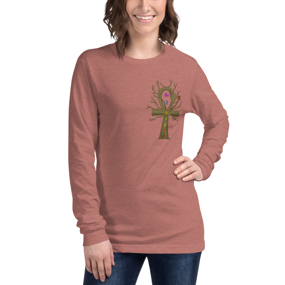 Designed by EyeAnkh Women's (ChakraTree) Long Sleeve Tee