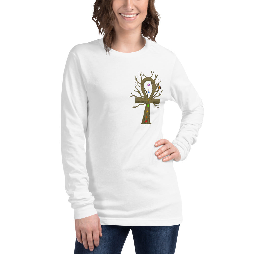 Designed by EyeAnkh Women's (ChakraTree) Long Sleeve Tee