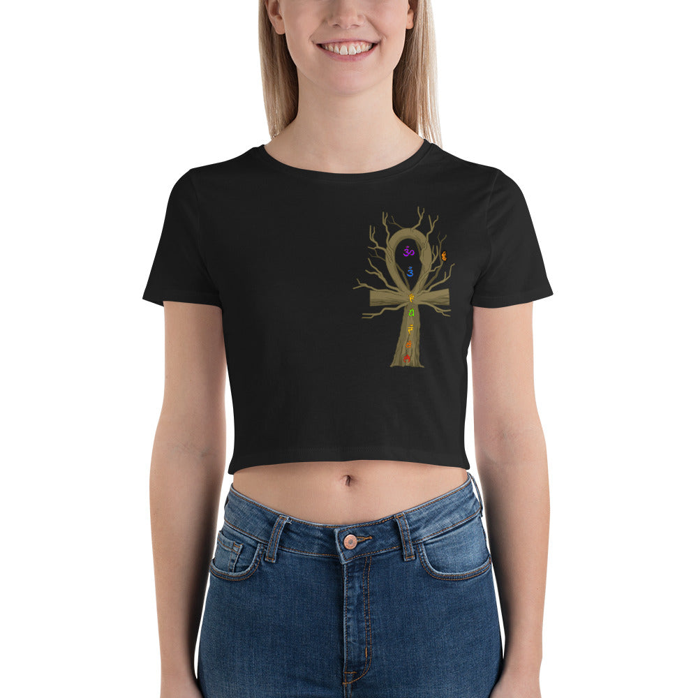 Designed By EyeAnkh (Chakra) Women’s Crop Tee