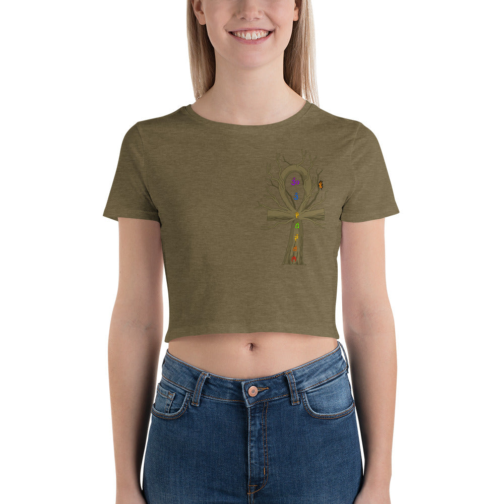 Designed By EyeAnkh (Chakra) Women’s Crop Tee