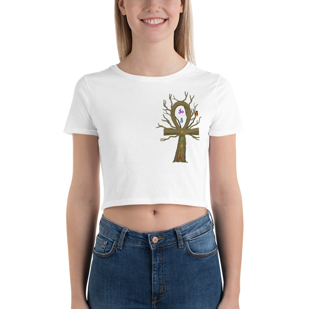 Designed By EyeAnkh (Chakra) Women’s Crop Tee